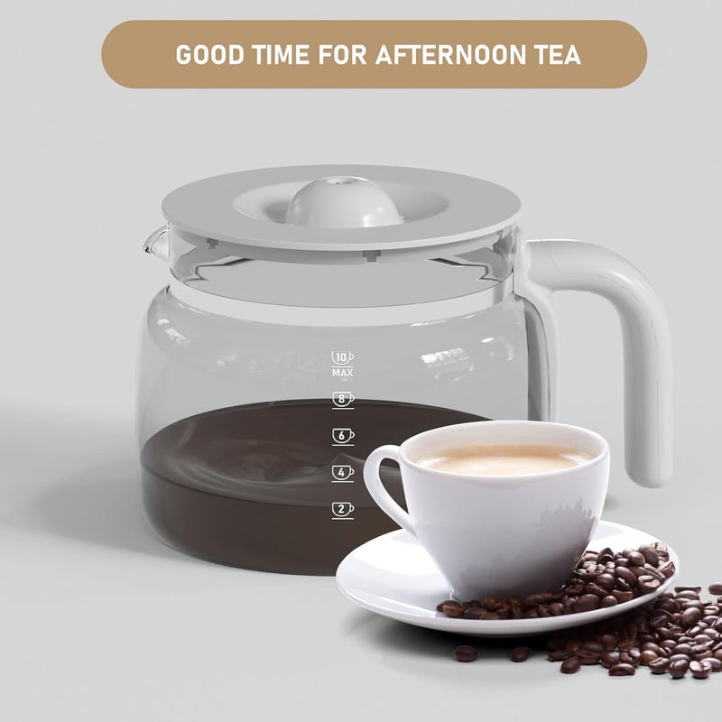 Shonshon 10 Cup Coffee Maker Carafe Replacement Pot Compatible with DCGC01 Overflow Coffee Maker DCF02 DCG01 - Image 4